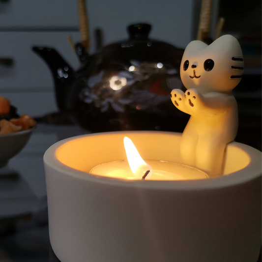 Candle-carrying cat ®